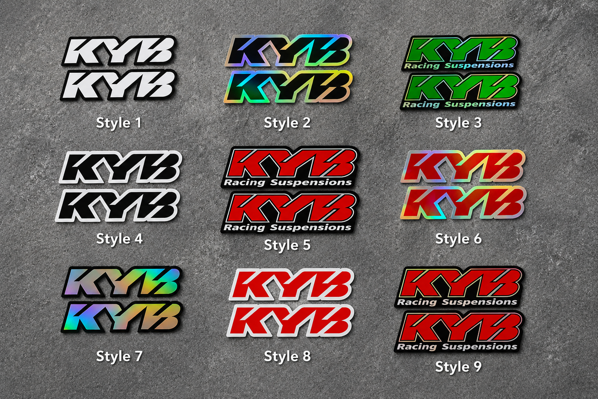 KYB Fork Stickers