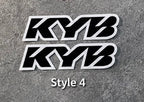 KYB Fork Stickers