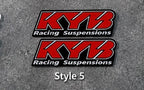 KYB Fork Stickers