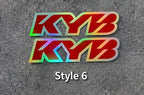 KYB Fork Stickers